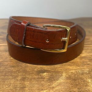 Top Grain Leather Oil Tan Leather Belt Mens 36 Brown Style 1043 Made in USA